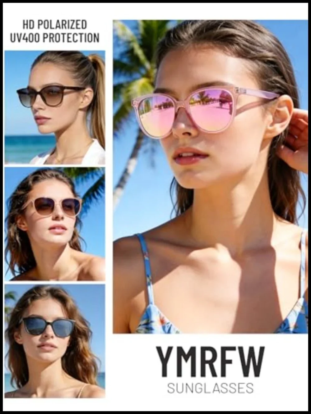 Retro Polarized Sunglasses with UV400 Protection, TAC Lens, Unisex